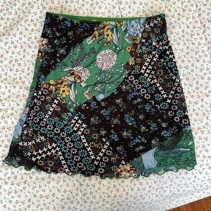 urban outfitters small floral skirt